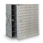 View Front Loading 29-Door Horizontal Mailbox